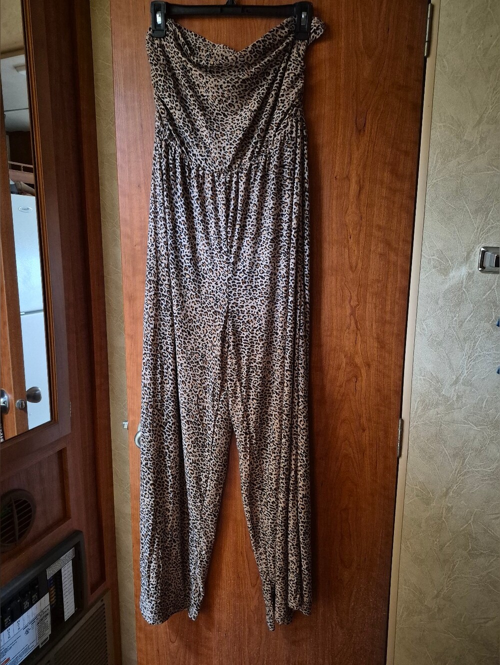 Nwot Wide Leg Leopard Jumpsuit Size 0x